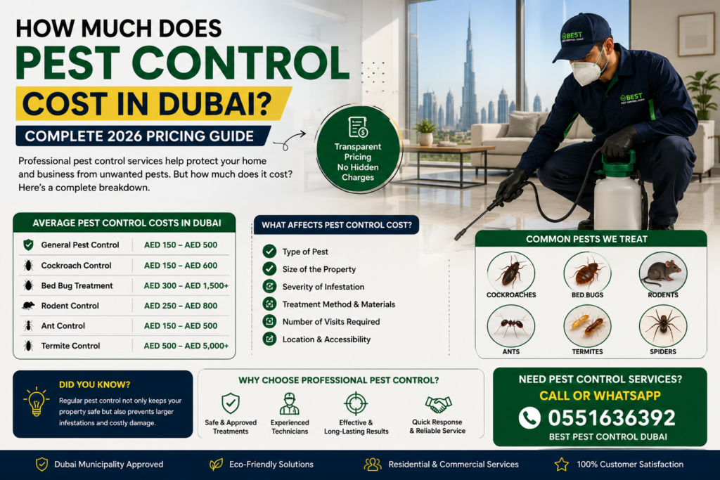 Pest Control Cost in Dubai